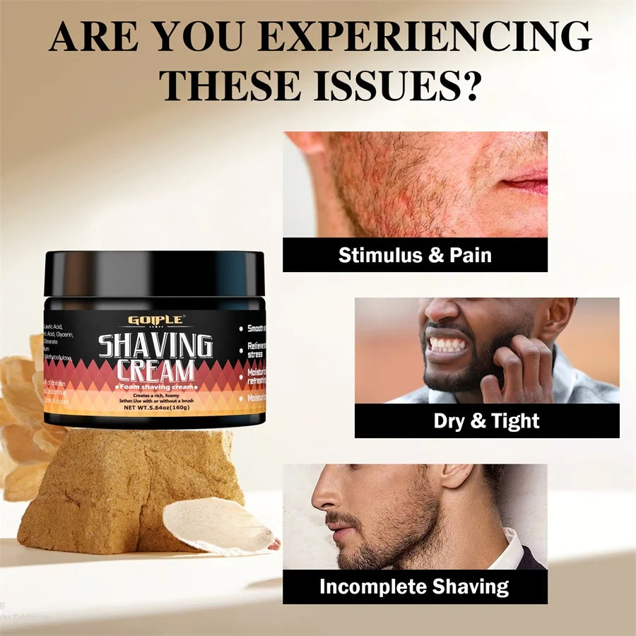 Men Shaving Cream Natural Formula Smooth Moisture