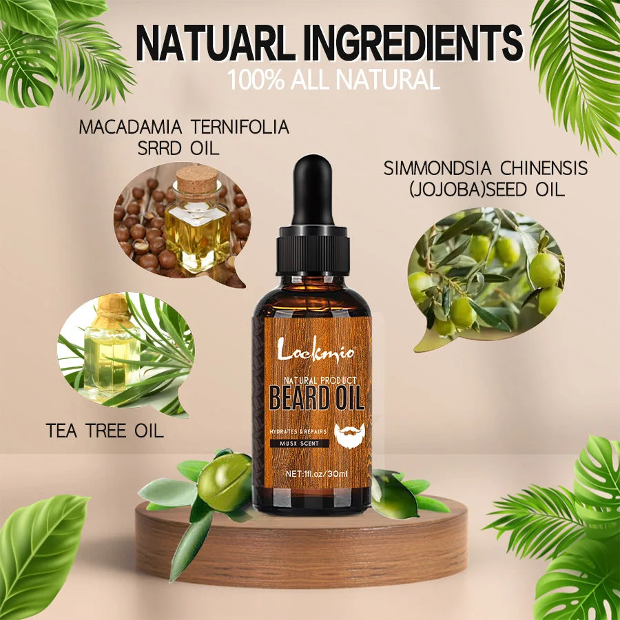 30ml Musk Scented Beard Oil for Men