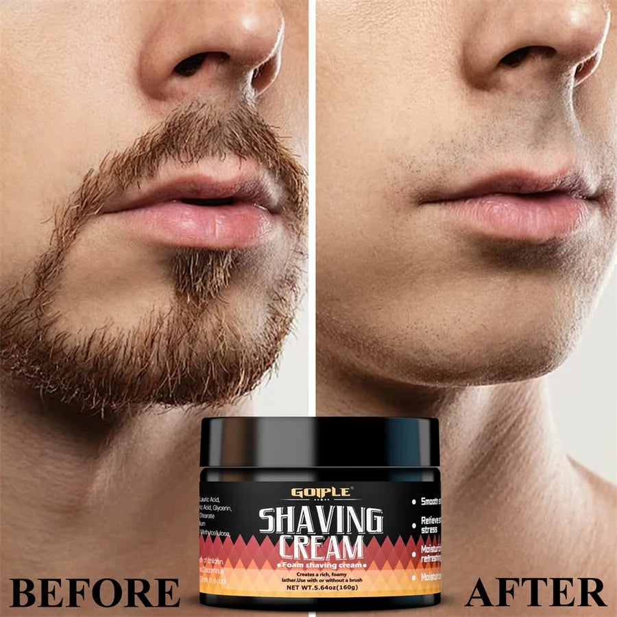 Men Shaving Cream Natural Formula Smooth Moisture