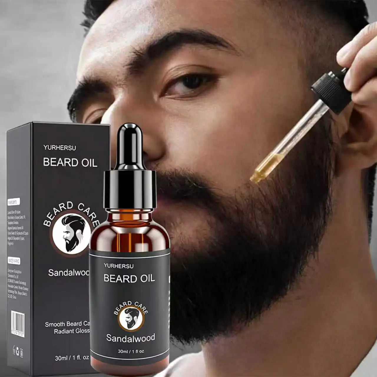 New facial hair and beard growth oil