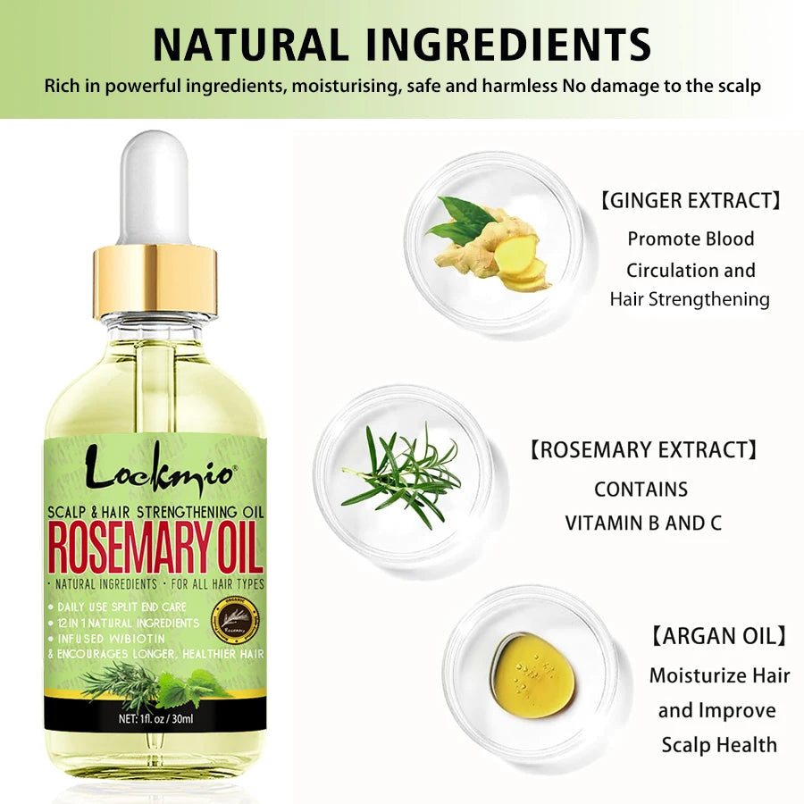 Natural Rosemary Essential Oil Nourish Frizzy Damaged Hair Conditioner