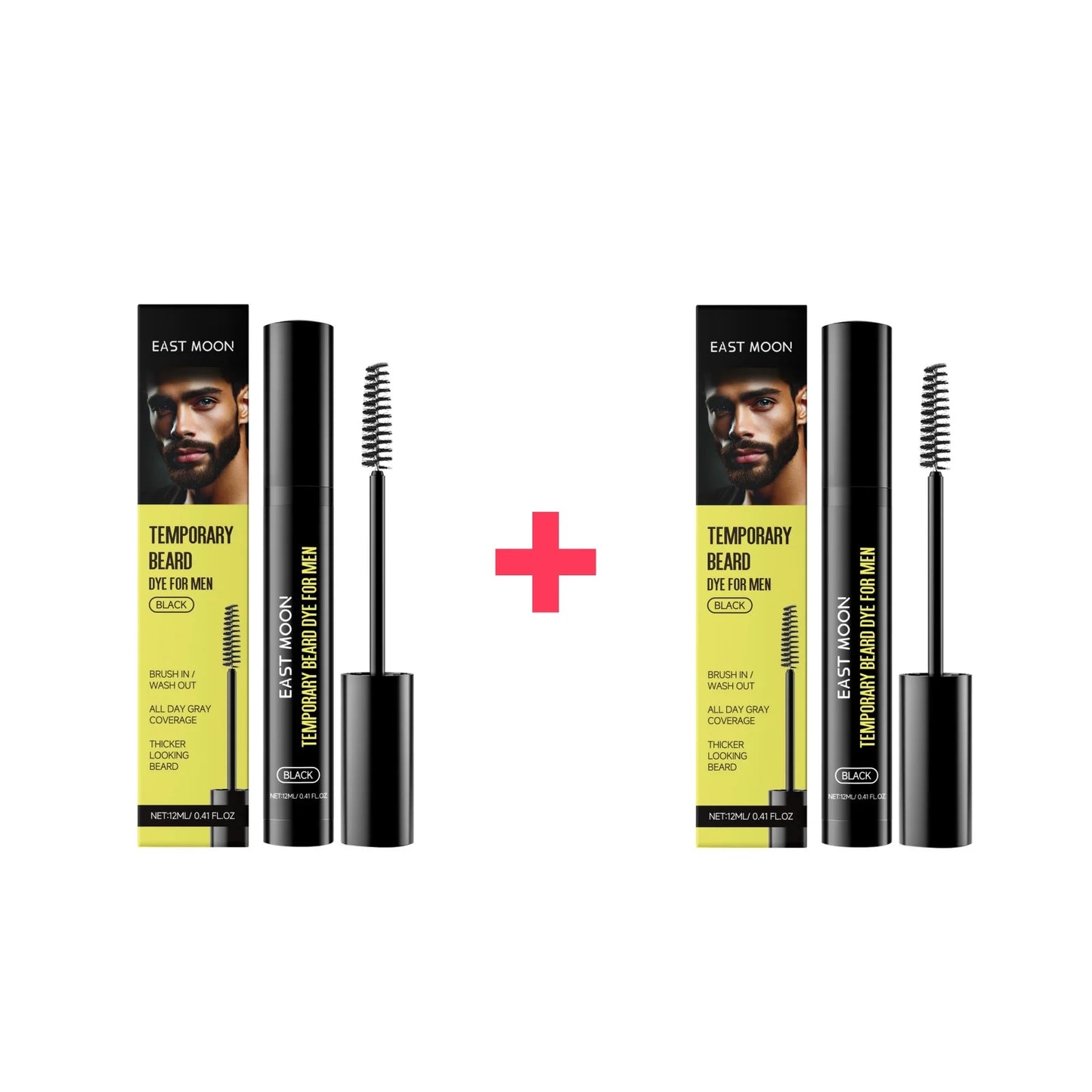 Natural Black Beard Dye for Men Male Moustache