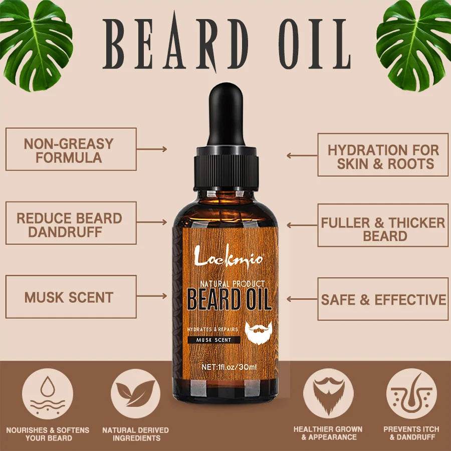 30ml Musk Scented Beard Oil for Men