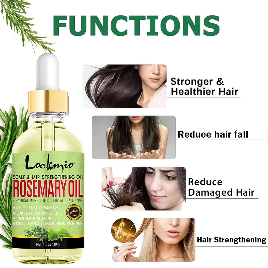 Natural Rosemary Essential Oil Nourish Frizzy Damaged Hair Conditioner