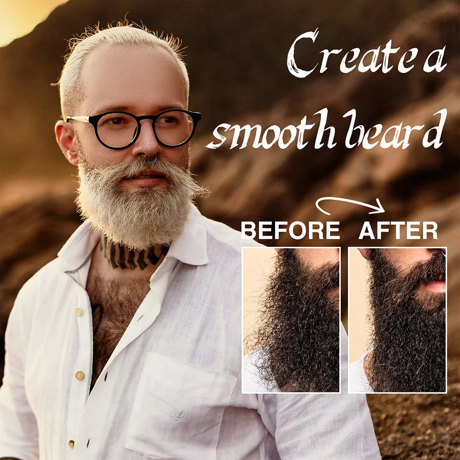 4pcs/set Beard Balm Softens and Tames Unruly Hairs Beards Styling Cream