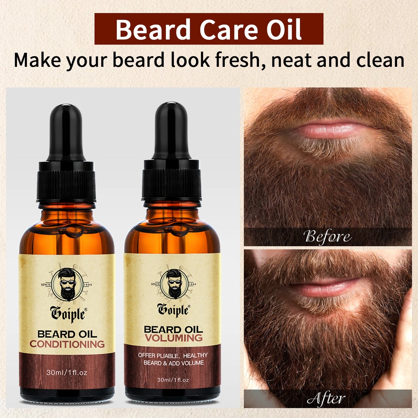 Beard Conditioner Oil and Volumizing Oil Moisturizing