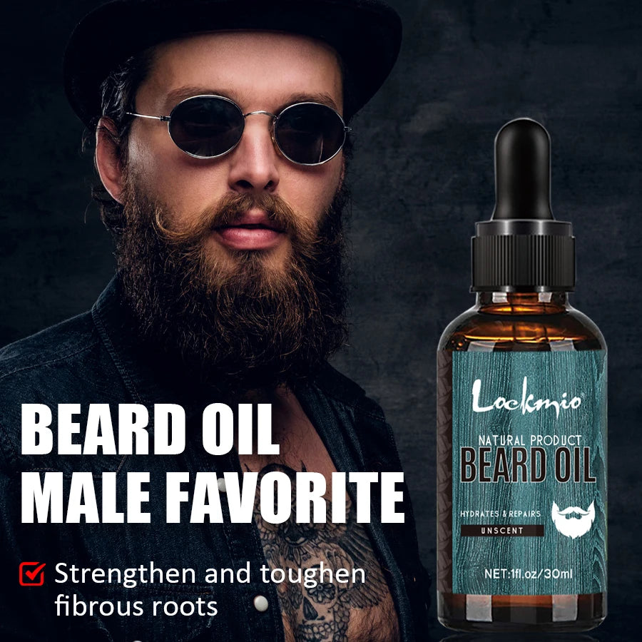 5pcs/set Beard Oil Balm for Men Beards