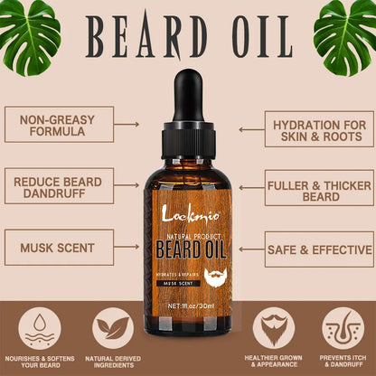 30ml Musk Scented Beard Oil for Men