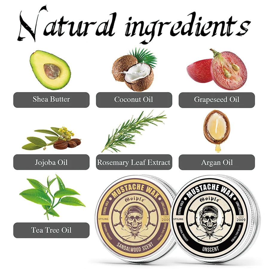 Beard Butter 3pcs/set Facial Hairs Softening and Styling Products