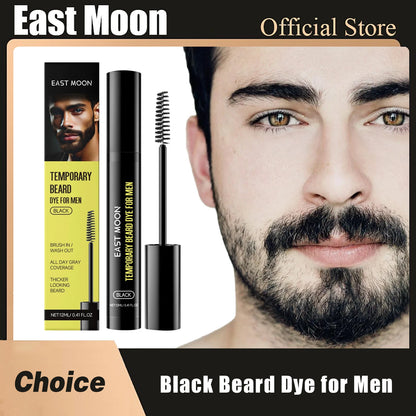 Natural Black Beard Dye for Men Male Moustache
