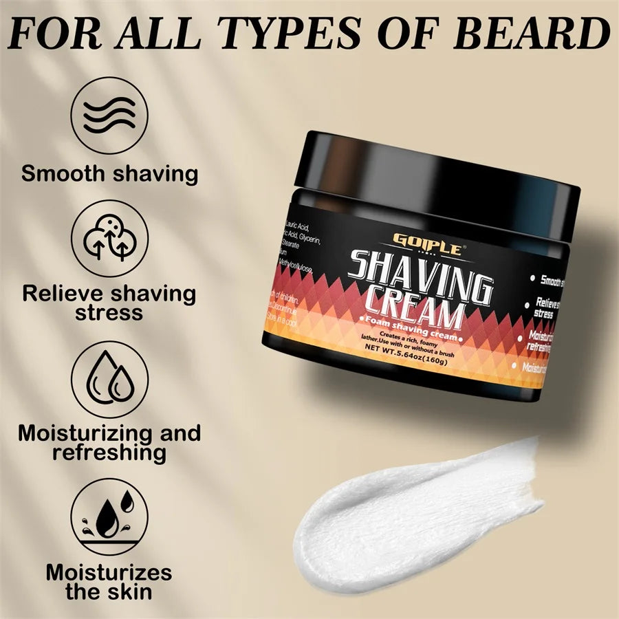 Men Shaving Cream Natural Formula Smooth Moisture